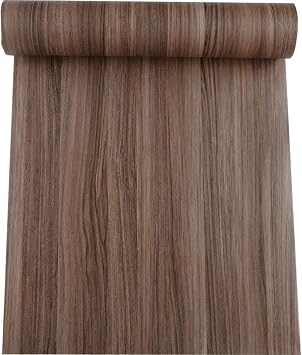 TAOGIFT Self Adhesive Vinyl Film Retro Wood Look Furniture Sticker Paper Wallpaper for Kitchen Cabinets Shelves Cupboard Table Desk Countertop Walls Furniture Crafts Removable Waterproof