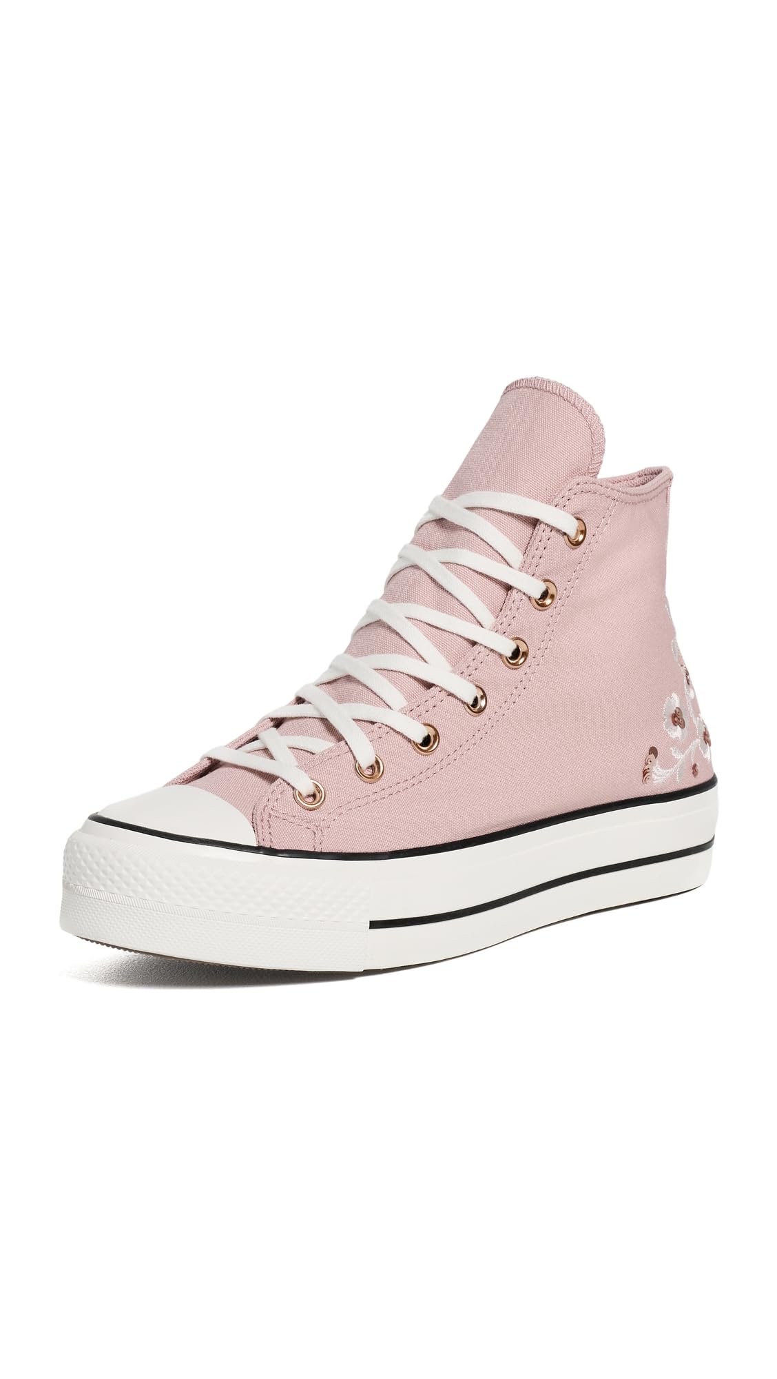 Women Chuck Taylor All Star Lift Platform Sequin Flowers High Top Sneaker-image-18