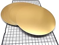 Vista 29 de Tableros redondos para tartas, paquete de 10 soportes para tartas, base circular de cartón (plata, 12 pulgadas)