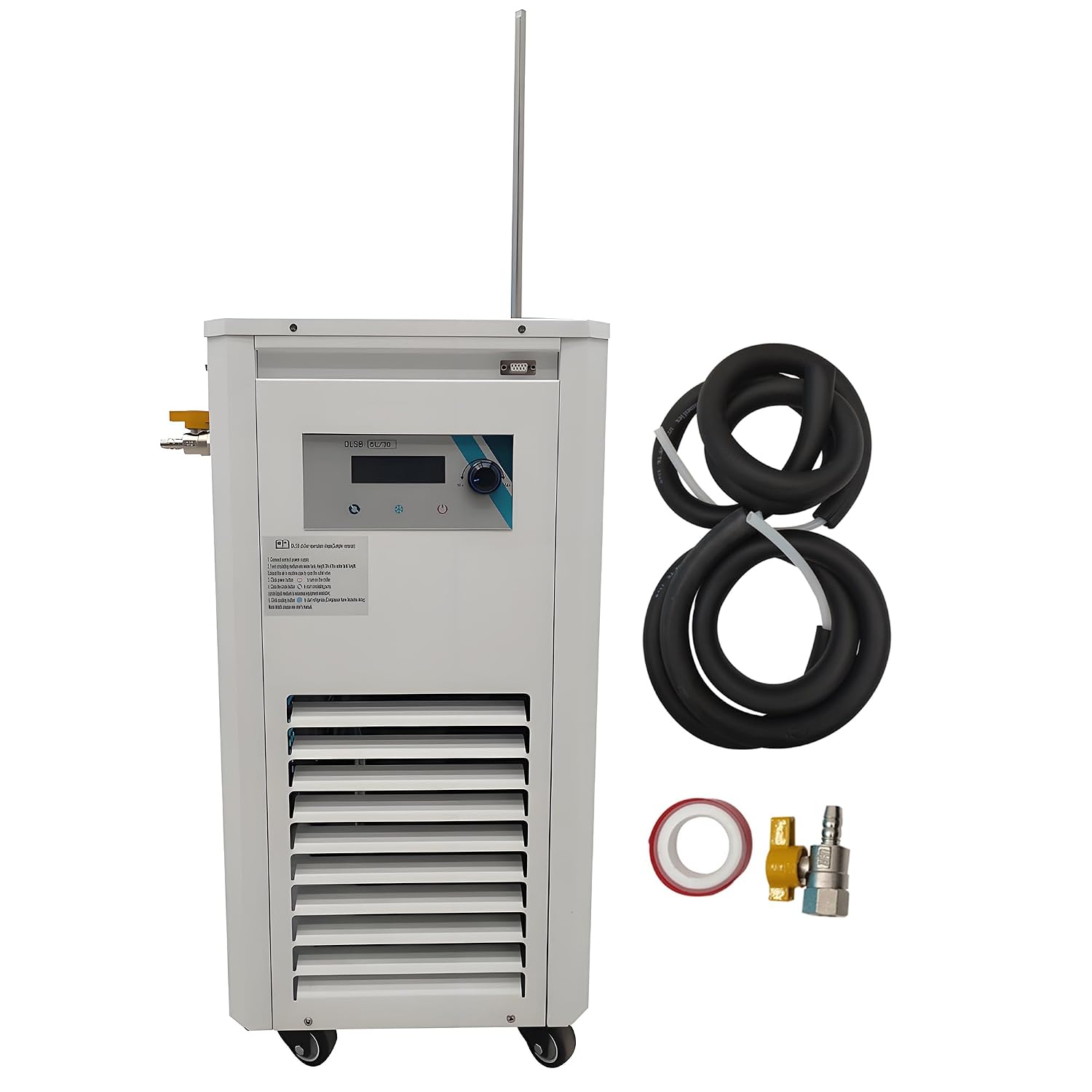 5L -40°C Low Temp Recirculating Chiller Circulator 110V Lab Coolant Circulating Pump, Stainless Steel Temperature Controlled Cooling Chiller w/LCD Display for Chemistry Biomedical Research
