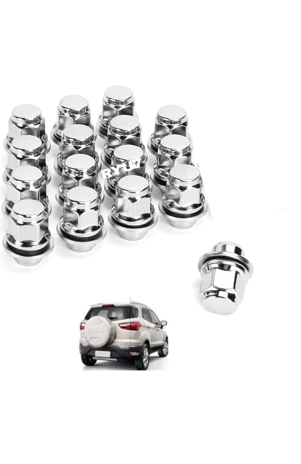 RYU7® Wheel Nuts for Figo, Fiesta and Ecosport,Set of 16 pc-image-17