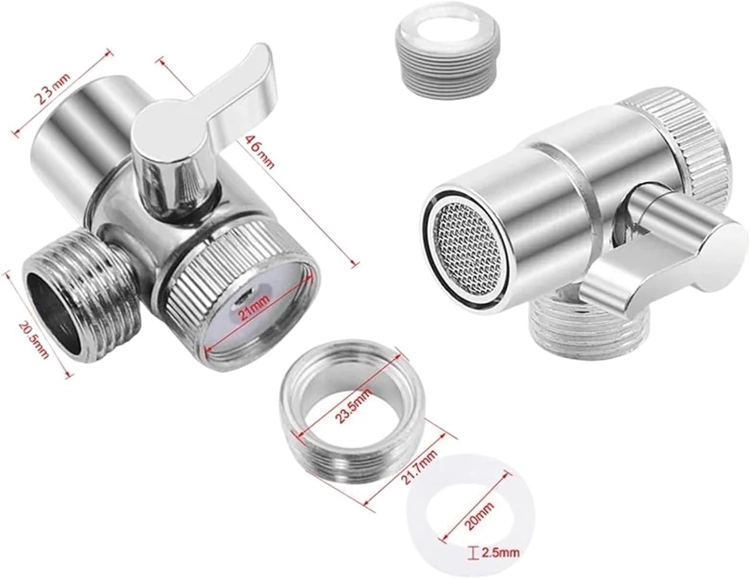 Kitchen Faucet Sink Shower Spray Faucet Pull-Out Nozzle Waterfall 3-Way Connector Wash Basin Bathroom Toilet Faucet Head(H Faucet)