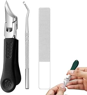 3 مجموعات من قصافة اظافر بحافة مائلة من الستانلس ستيل مضادة للرذاذ، اداة تشذيب اظافر احترافية للعناية بالاظافر
