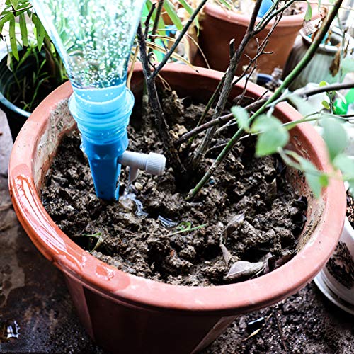Sunfenle Plant Self Watering Planter Insert Spikes Devices,12Pack Universal Plant Watering Spikes Adjustable Water Volume Automatic Drip Irrigation System For Indoor Outdoor Vacation Plants #TOP4