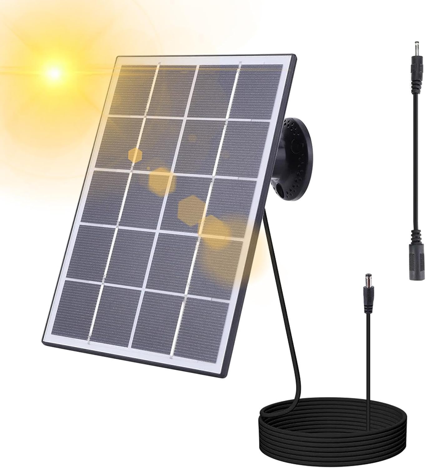Solar Panel for Security Camera 360 Degree Adjustable Mounting Bracket