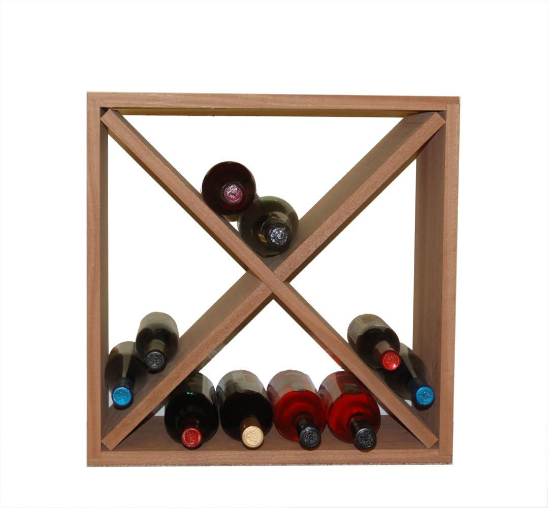Mahogany Cellar Cube wine rack, 20 x 20 x 9
