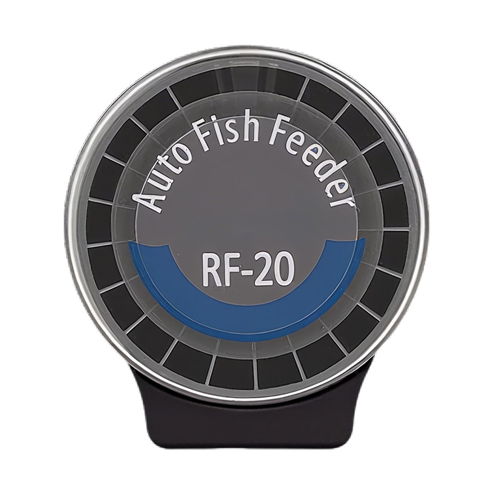 Distributore automatico di cibo per pesci – 21 scomparti per acquario, 6 timer, grande capacità, per tartarughe, betta, tetra, rana, gamberetti Axolotl, acqua salata, uso domestico e ufficio