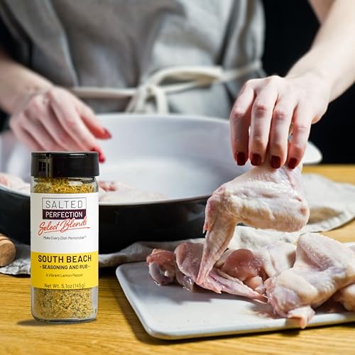 Miniatura 5 de Salted Perfection Select Blends Mezcla de condimentos y frotes para carne, sin aditivos, totalmente natural (mezcla de pimienta de limón y playa del