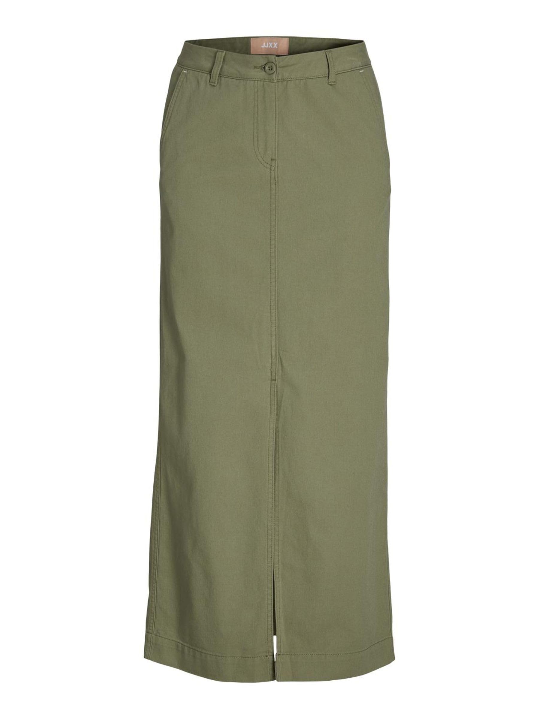 JJXX Women's Jxmaddy Reg Long Mw Skirt PNT, Green, M