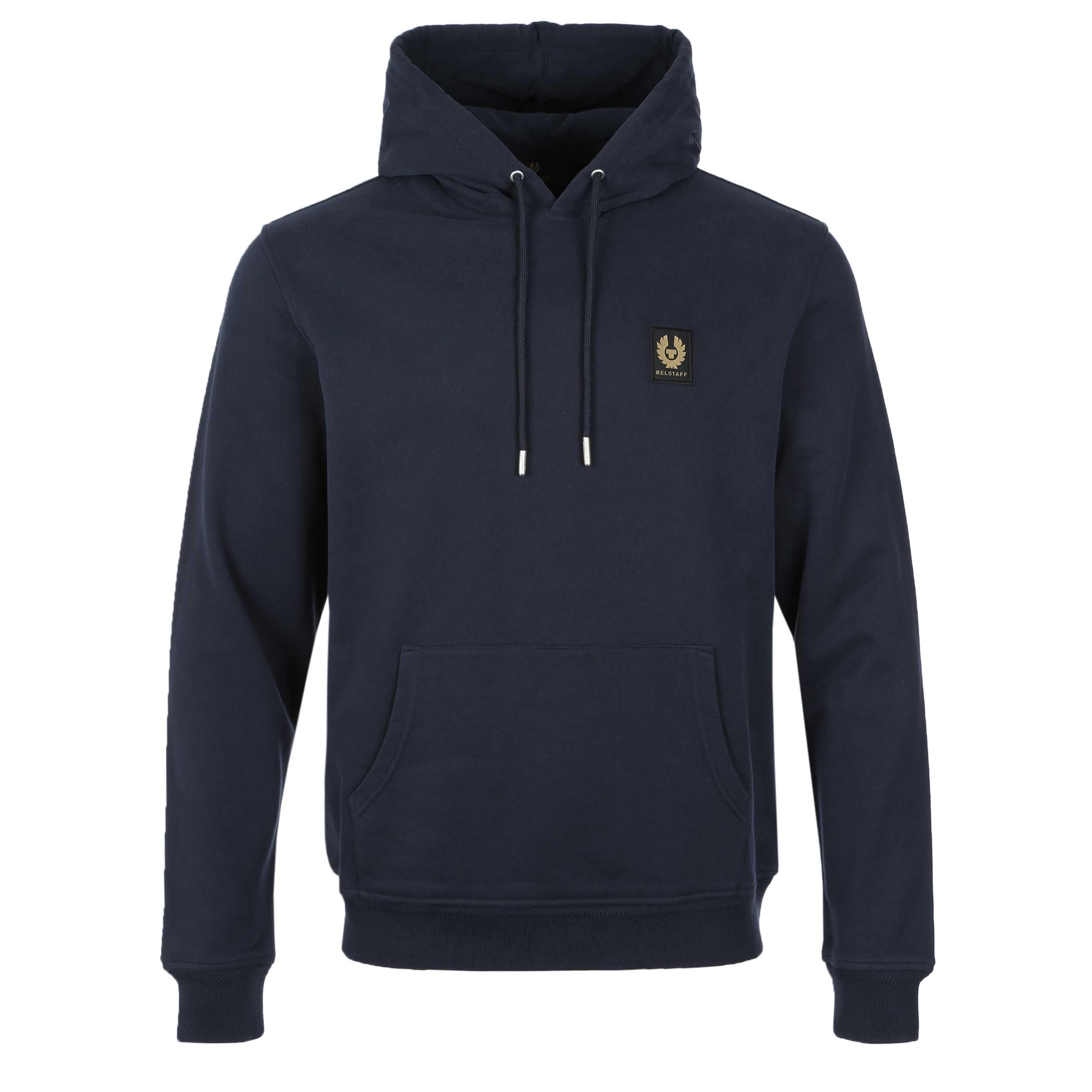 Belstaff Men's Hoodie Cotton Fleece Dark Ink Size 2xl