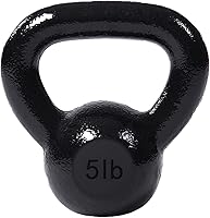JFIT Cast Iron Kettlebell Weights - Durable Single-Piece Design for CrossFit, Cardio & Strength Training