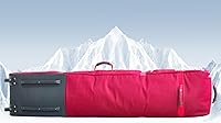 Vista 3 de D900 - Bolsa acolchada de snowboard con ruedas para viajes aéreos, impermeable de 71 pulgadas, gran capacidad para esquís/tablas de snowboard