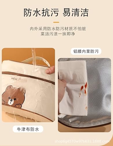 Miniatura 7 de RICHTRUE Lonchera Kawaii con aislamiento, lindas loncheras para mujeres, lonchera aislada para mujeres (C)