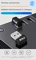 Vista 2 de Adaptador USB Bluetooth 5.3 para PC, compatible con Windows 11/10/8.1/7,5.3+EDR Bluetooth transmisor receptor inalámbrico para escritorio, portátil
