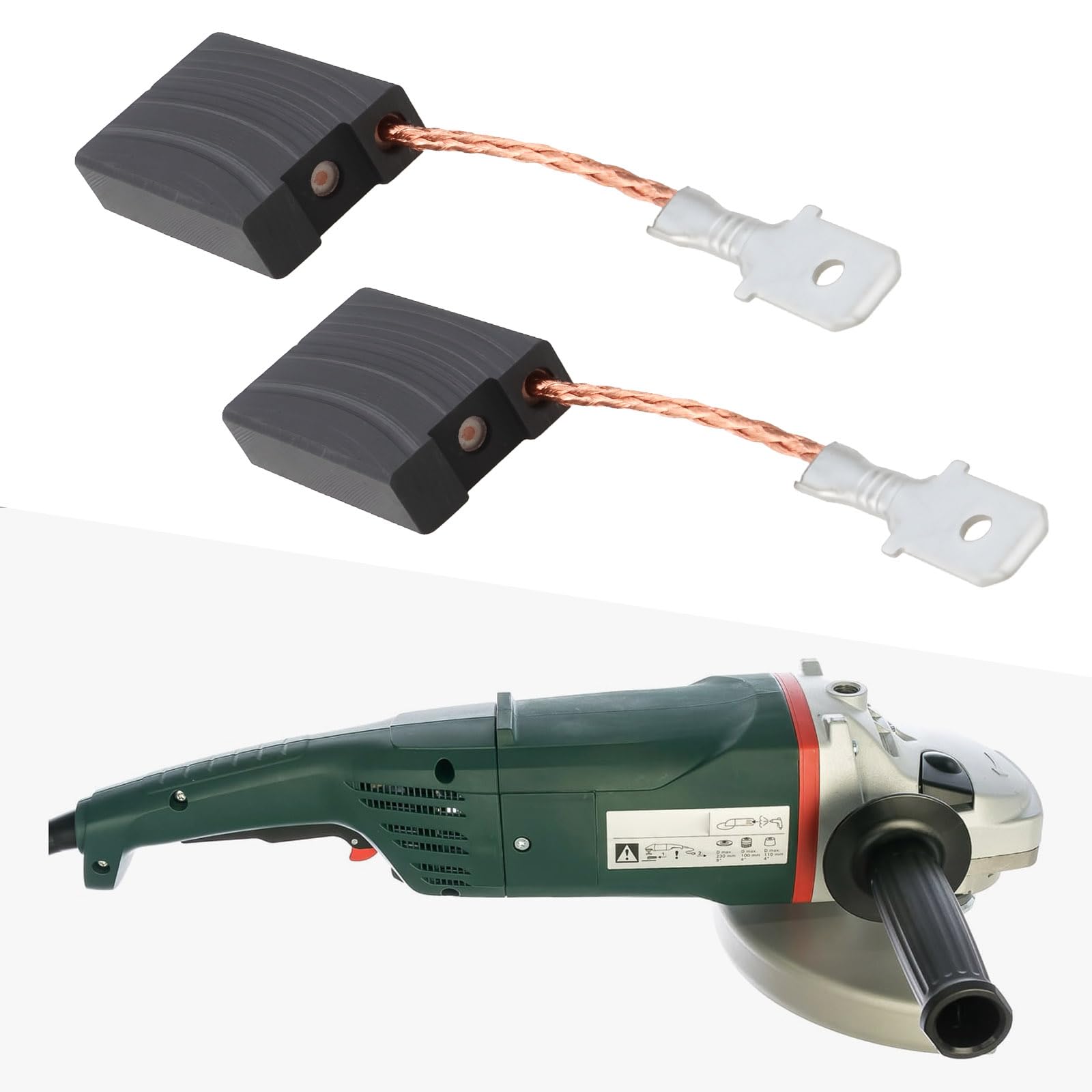 EMagTech Lot De 4 Balais De Charbon Avec Arrêt Automatique 6 X 16 X 24