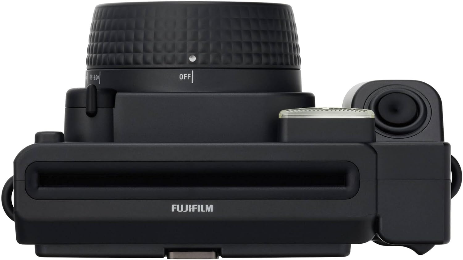 Fujifilm Instax Wide 400 Instant Film Camera (Black) Bundle with Vintage Style Compatible Carrying Case + Microfiber Cleaning Cloth
