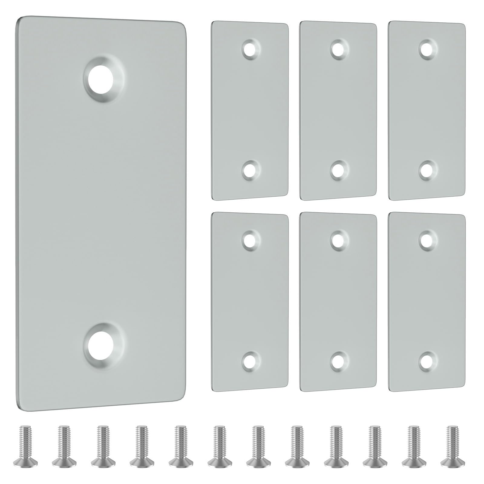 Door Edge Hole Filler Plate，Door Hole Cover，1-1/8 × 2-1/4