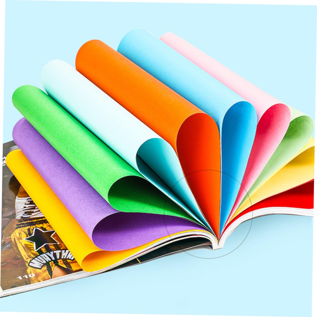 Uonlytech 2packungen Farbpapier Bedruckbares Papier in Packung Schreibwaren Für Schule Und Büro Faltbares Papier Zum Diy