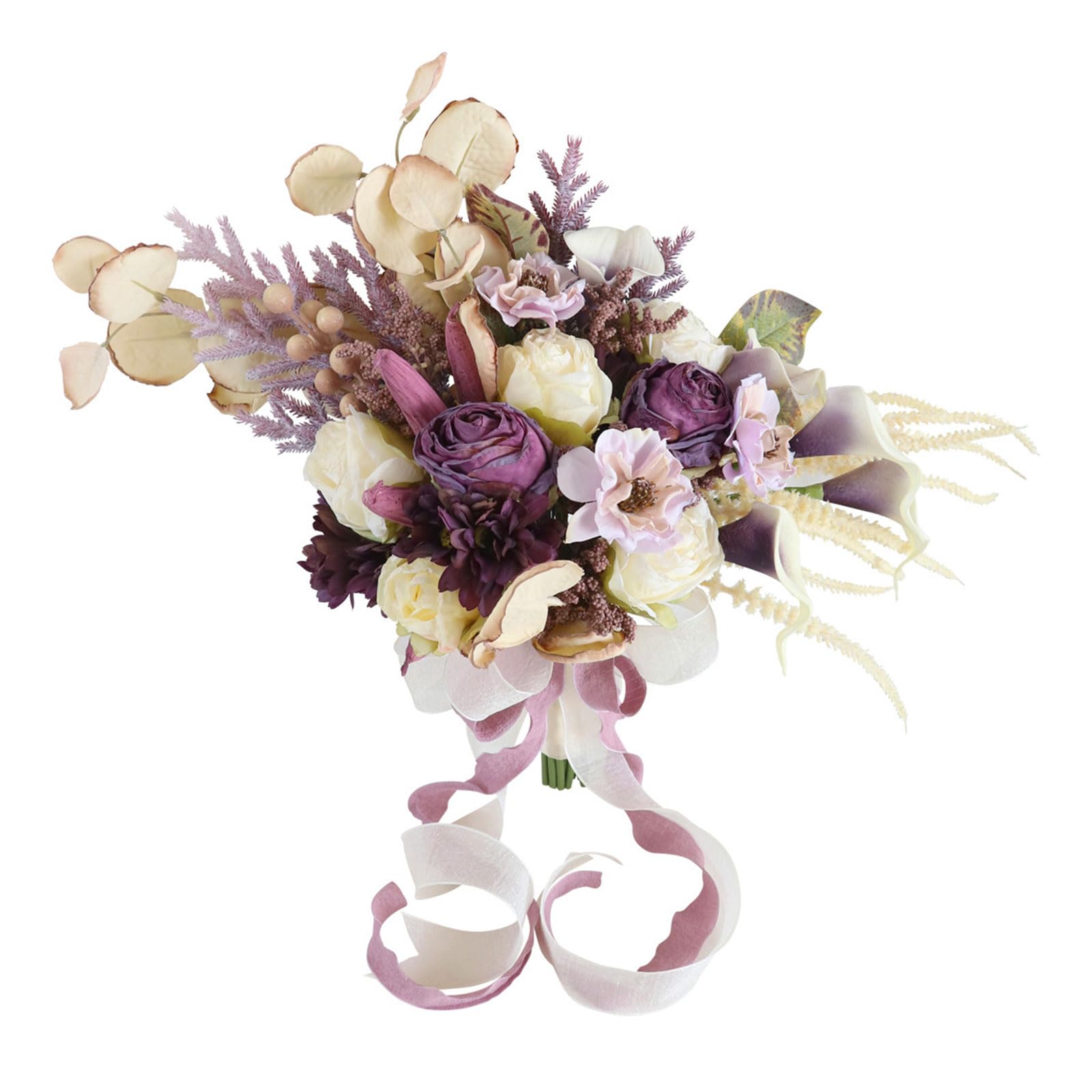 Hsioluted Bouquets for Bride Bridesmaid, Bridal Bouquets for Wedding Ceremony and Anniversary Valentines Day Decorations Bridal for Bride for Bridesmaids