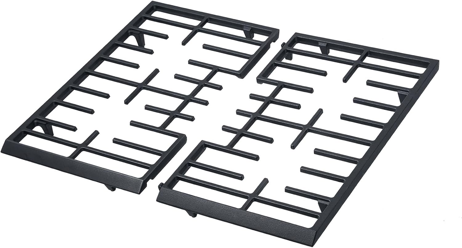 W10620480 Stove Grates Replacement Parts for Whirlpool Gas Stove Top Burner Grate Cast Iron Whirlpool WFG505M0BS0 WFG320M0BW0 WFG320M0BS3 Stovetop Range Surface Burner Oven Cooktop Grates 1 Pack