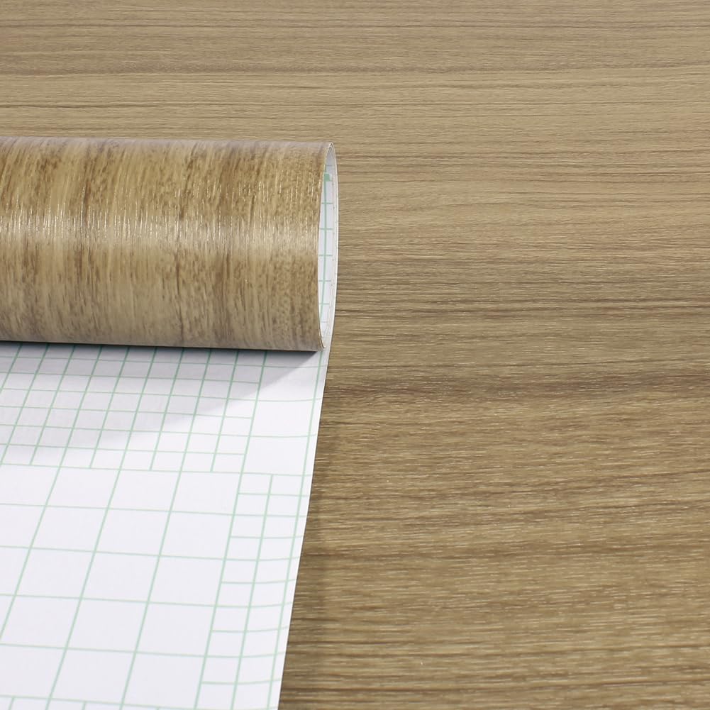 Papier peint bois autocollant vinyle pour moderniser facilement les meubles de salon