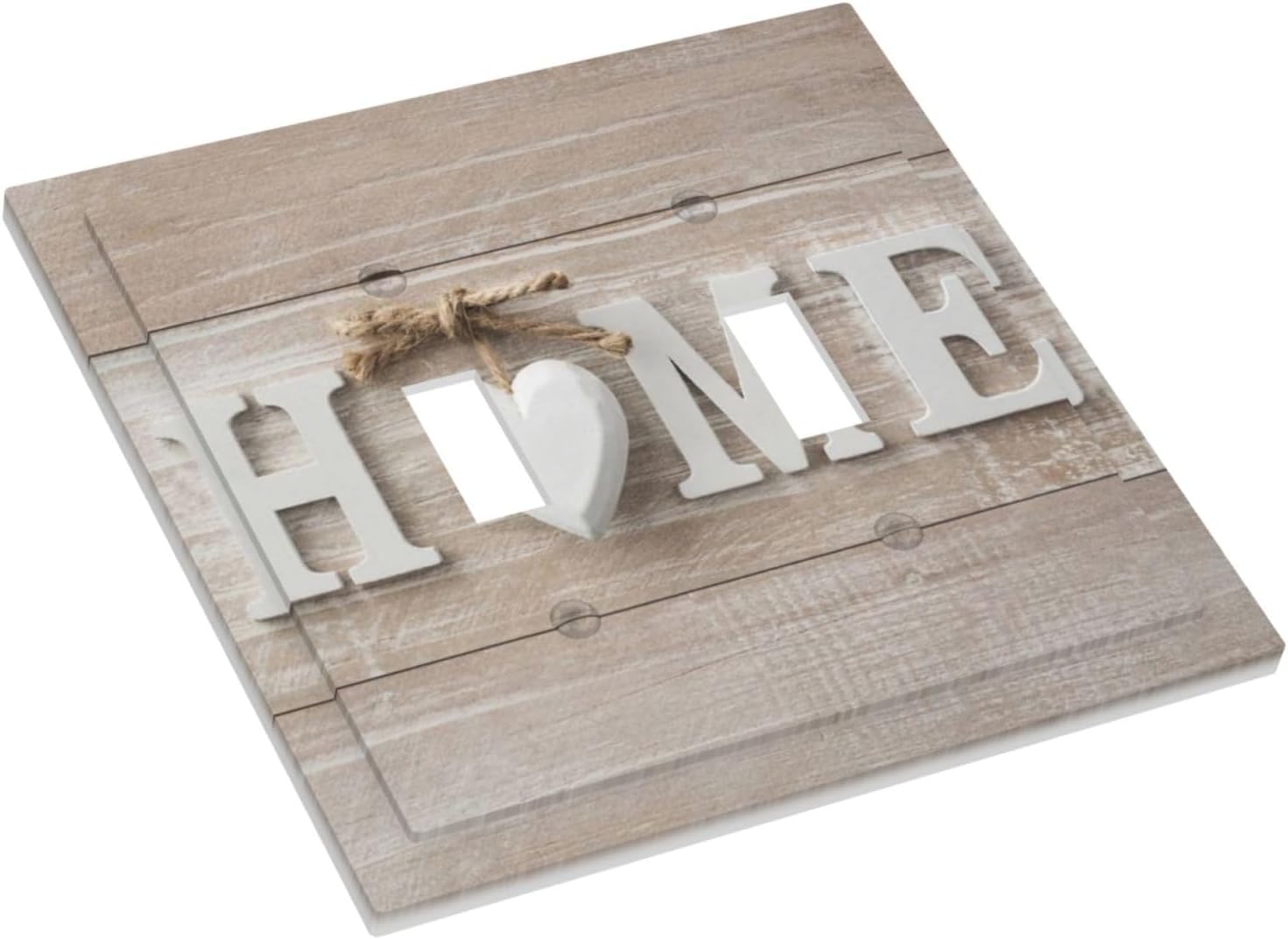 Lodge Family Love Farmhouse Cottage Double Toggle Wall Plate Country Wooden Sweet Home White/Brown Wood Sign Letters Decorative 2-Gang Light Switch Cover Electrical Receptacle Outlet Face Plate Cover image 4