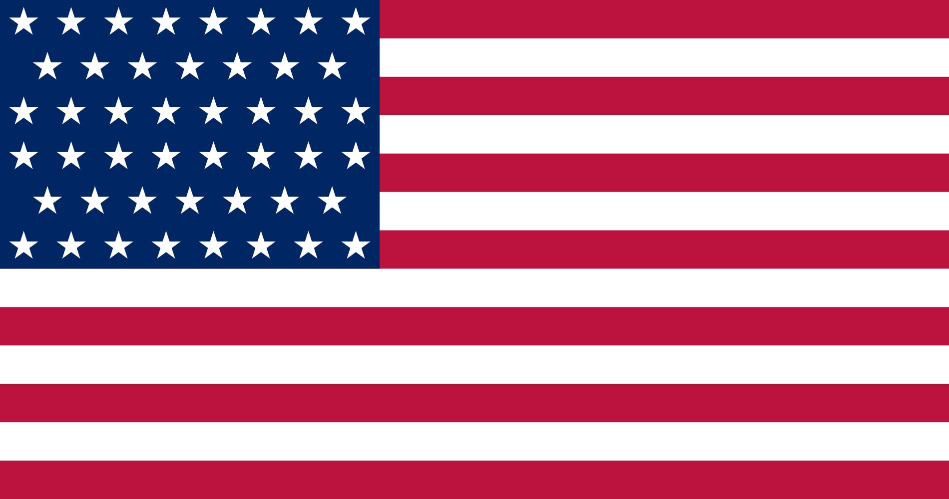 Drapeau United States 1908 resolvez le manque de cachet US flag 46