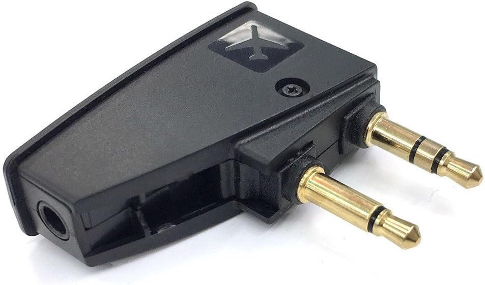 SYMWELL Generic Airline Airplane Flight Headphone Adapter Aviation