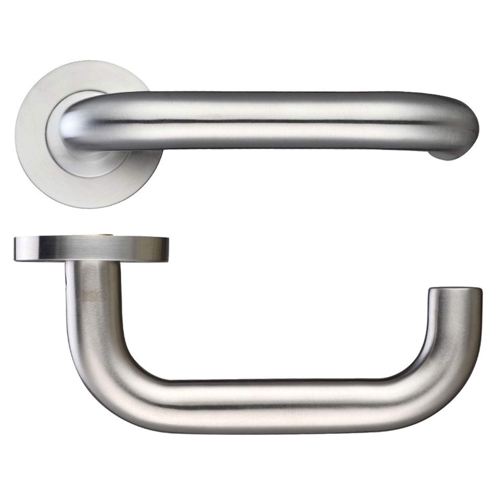 Zoo Z302 Stainless Steel External Door Handles, 304, Rtd Lever On Rose