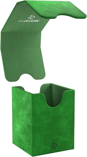 Miniatura 5 de Caja de cubierta GameGenic Squire XL Verde 100CT Almacenamiento de tarjetas TCG, OCG, CCG duradero y resistente Compatible con Pokemon, Yugioh,