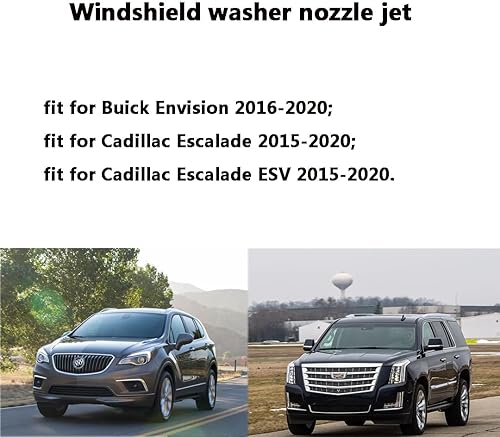 Miniatura 5 de 23181646 Boquillas de chorro de líquido de limpiaparabrisas ajustables de alta calidad para GMC Sierra 2015-2023, Chevy Silverado 1500 2500HD 3500HD