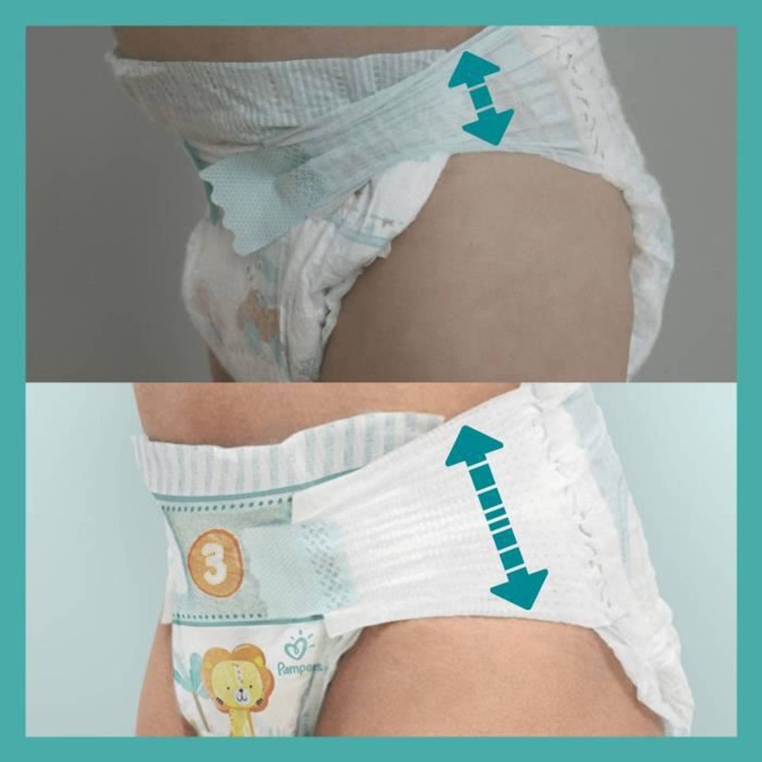 Pampers Baby-Dry Pieluchy, 4 (92 szt)