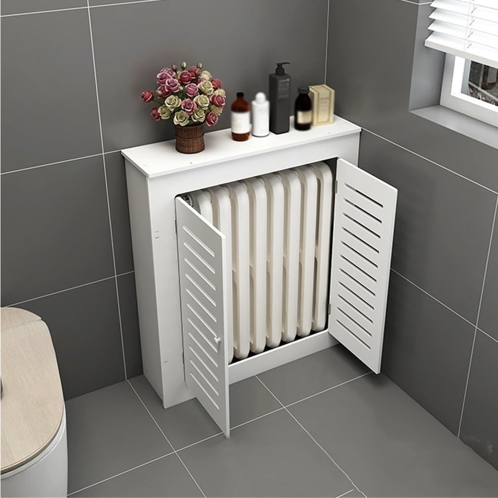 Radiator Ombouw met Opberg Tafel, Plank voor Verwarming Kast