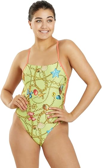 Sporti Womens Athletic Limited Edition One Piece Swimsuit, Bathing Suit | Fully Lined, Moderate Coverage, Quick Drying, Bathing Suit, 4-Way Stretch, Shape Retention, UPF 50+, Lap Pool Swimming