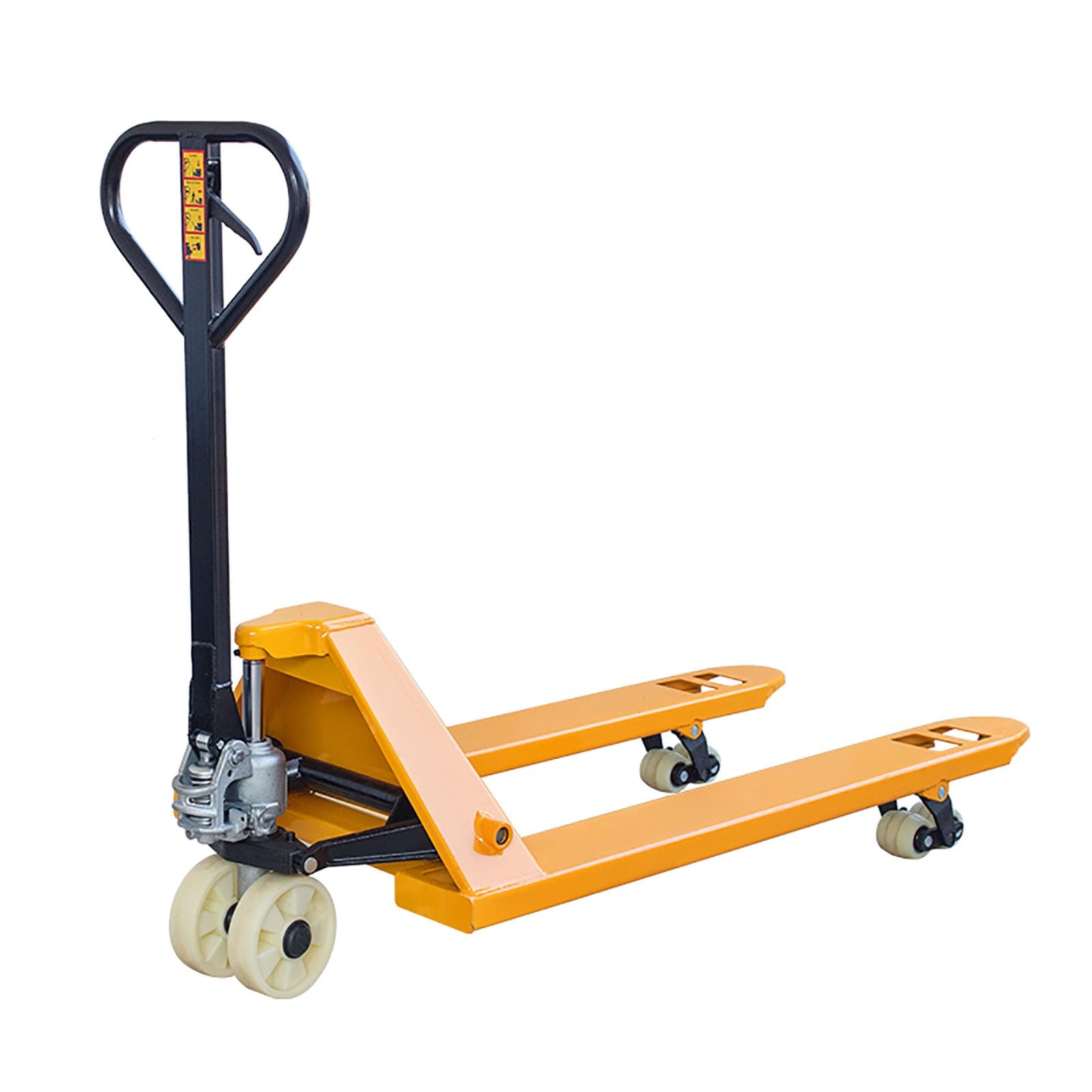 Ręczny hydrauliczny podnośnik paletowy, wózek widłowy Heavy-Du z płytą stalową, szczelny cylinder, manewrowanie 180°, nośność 2T/3T, idealny do magazynowania i transportu materiałów