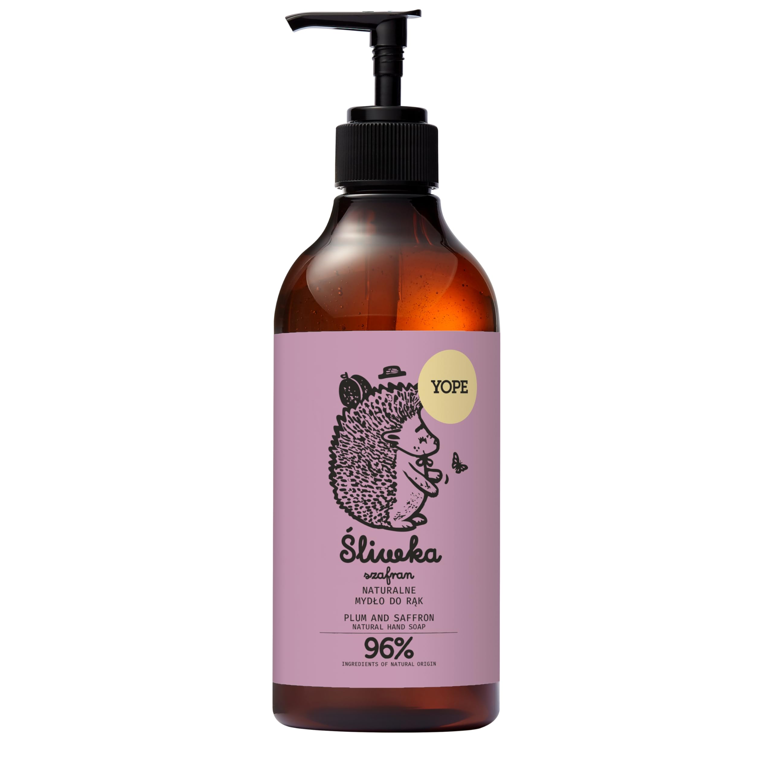 YOPE Hand Wash Soap Moisturizing Phytobetaine & Panthenol Scent Plum & Saffron 500ml