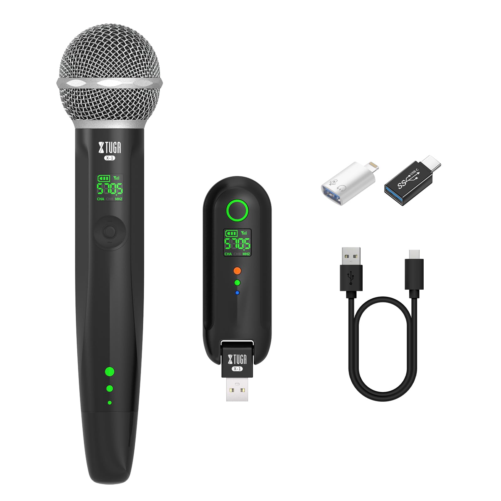 Amazon.com: XTUGA Wireless Dynamic Microphone,UHF Rechargeable