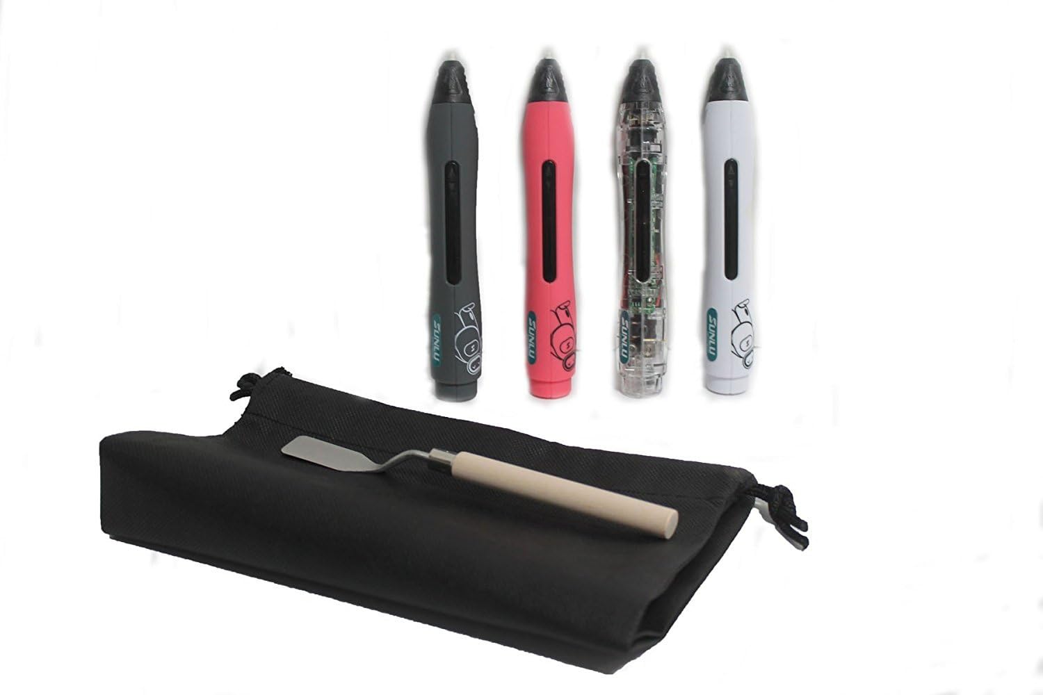 3D PEN WITH 300 FEET OF FILAMENT THIS 3D PEN IS THE NEXT GEN MODEL SMALLEST 3D PEN FITS IN HAND. Has 12 Filaments at 25 FT each, BONUS - 2 Glow In The Dark Colors. Total 300 feet-White
