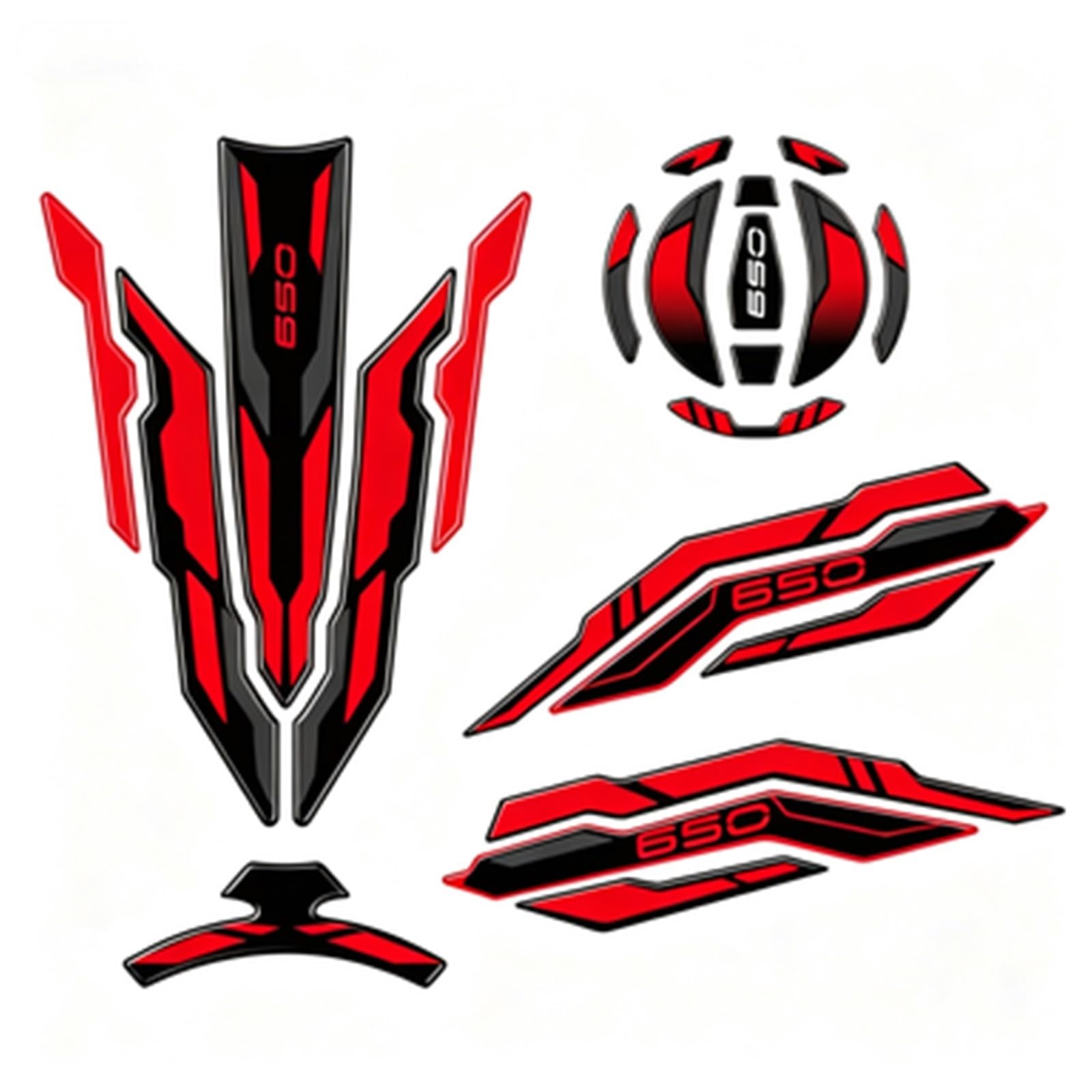 Pad Sticker Motorcycle Fuel Tank Protection Decal for Kawasaki for Ninja 650 for Z 2017-2024 Bike Tank Film(Color9)