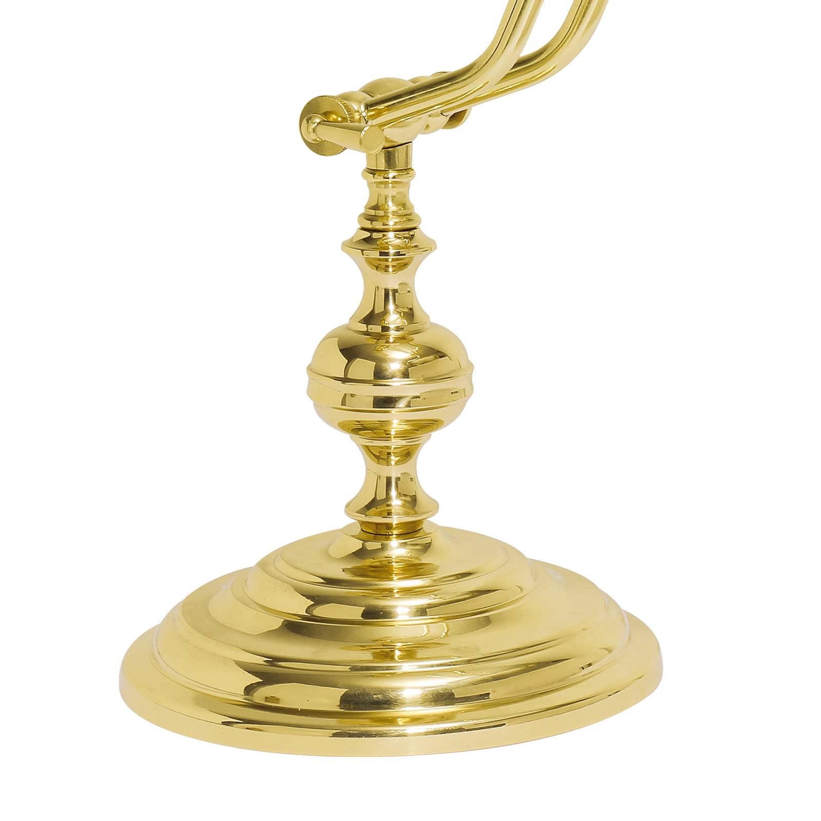 Lampada Banker in ottone massiccio H: 38 cm L: 20 cm regolabile E14 Lampada da scrivania Art Nouveau Lampada da pianoforte ufficio studio