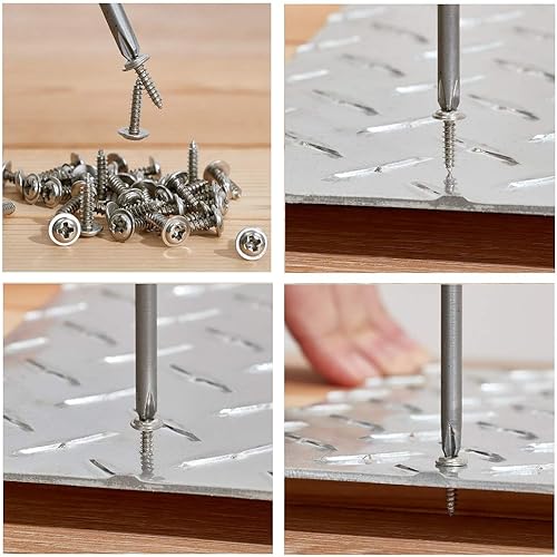 Miniatura 4 de Threetwofour Paquete de 100 soportes de montaje de tira de luz, fijación de doble cara, 202 tornillos incluidos, para tubo de silicona IP6768 de