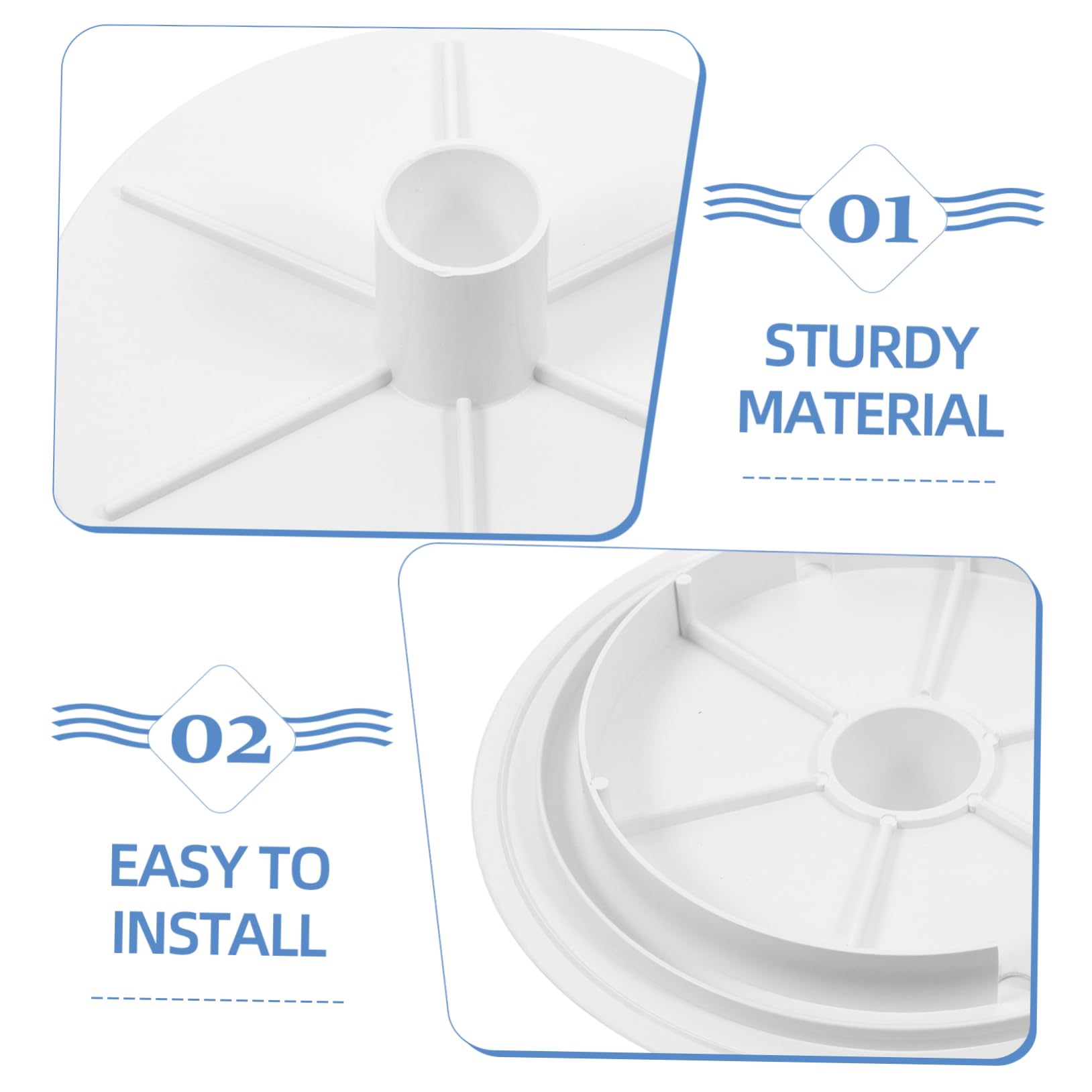 BESPORTBLE Kit De 3 Piezas De Skimmer De Cubierta para De Piscinas Elevadas Skimmer Inalámbrico Placa De Aspiración Adaptador De Manguera para De Piscinas Placa De