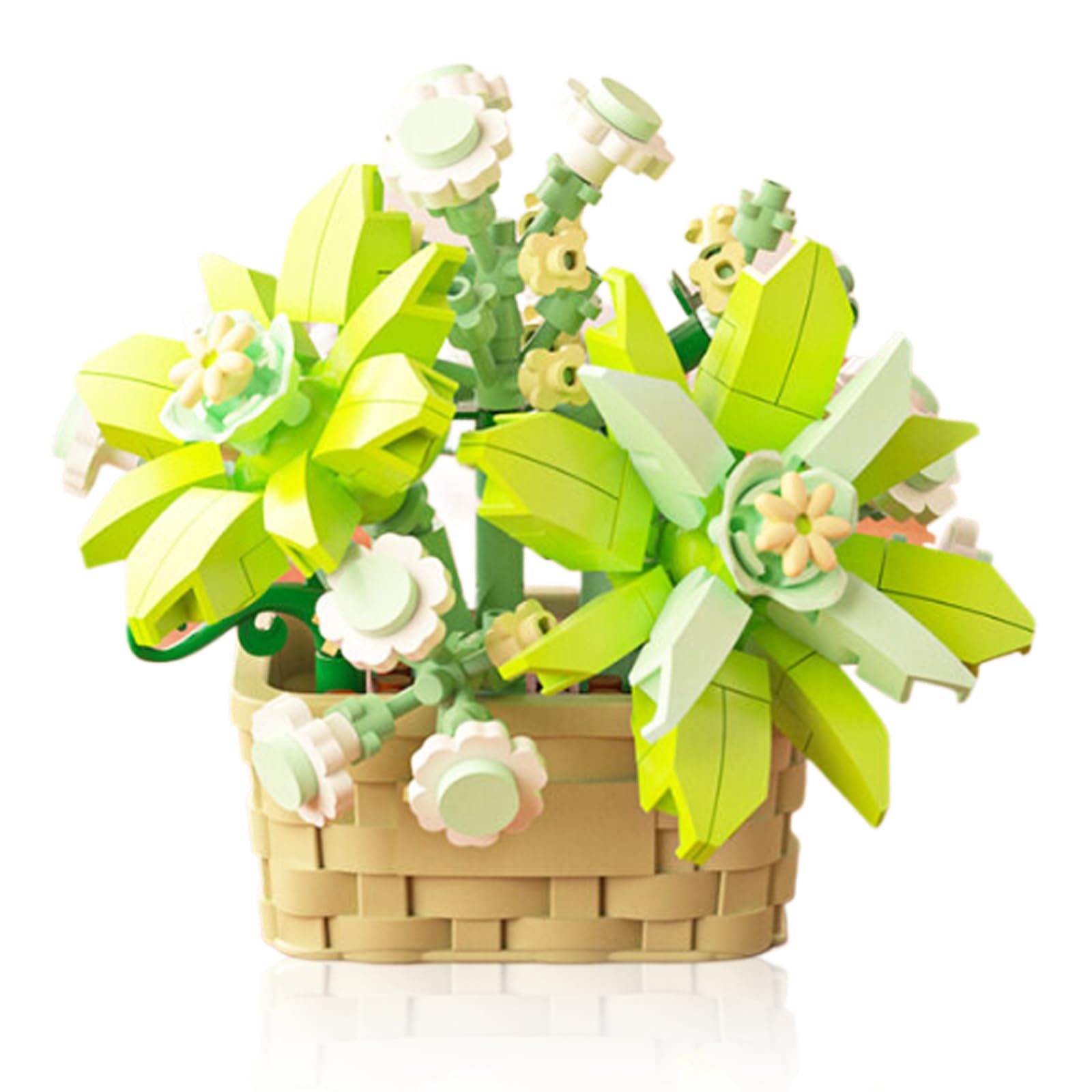 Leeneen Mini Botanical Garden Building Bricks Set- STEM Educational Toys with Succulent Planter Kit, Flower Pots & Indoor Gardening Models,Creative Gift for Kids Age 6-12+ Adult (Gardenia 206psc) — image 1