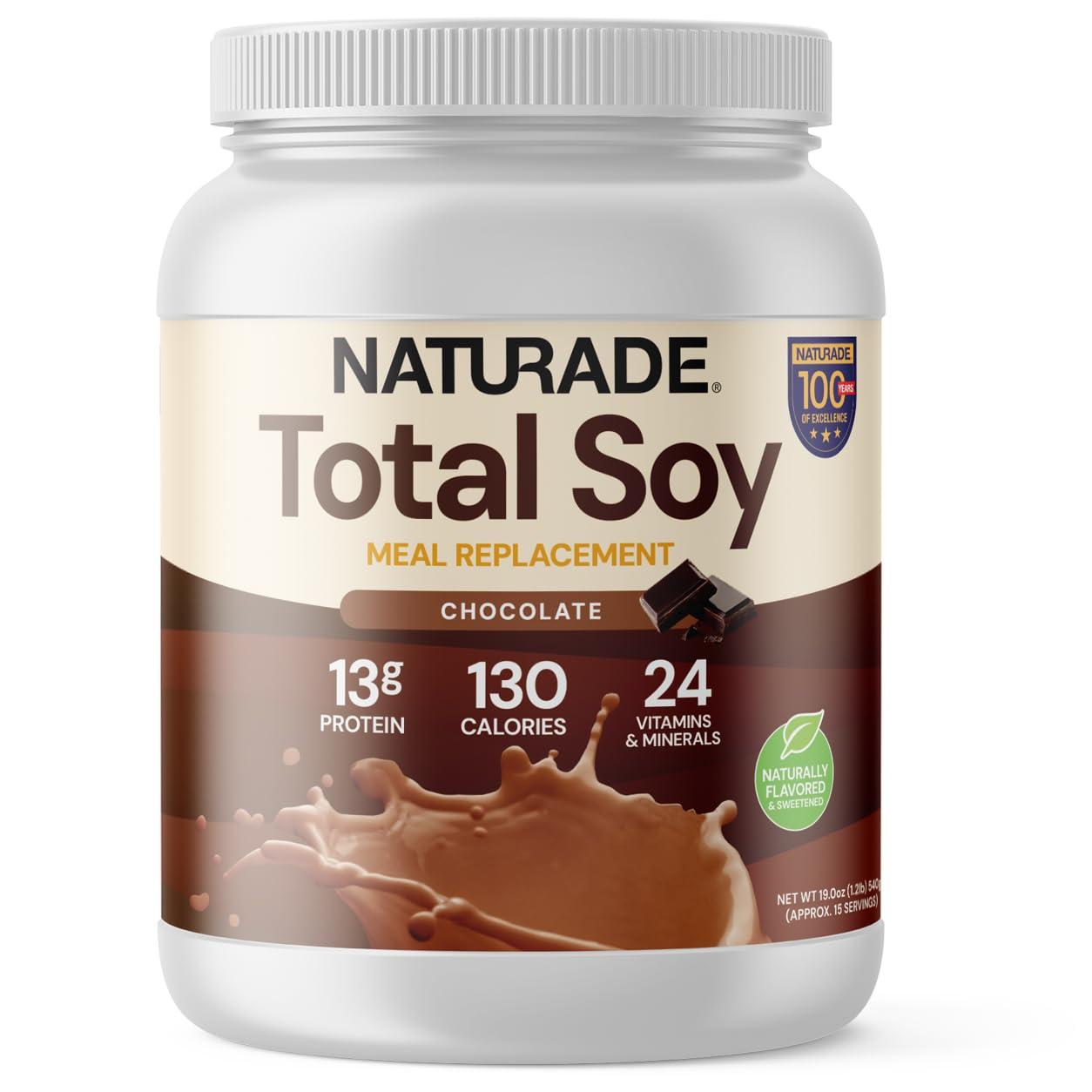 Naturade Total Soy Protein Powder | 13g Protein & 130 Calories per Servings | Meal Replacement Shake Mix | Non-GMO Soy | Lactose & Gluten Free | French Vanilla (15 Servings) — Amazon image 13