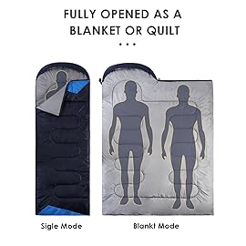 Sleeping Bags for Adults Cold Weather - 20 Degree Big&Tall Size Backpacking Lightweight Waterproof for Girls Boys Mens Teen Women for Camping Hiking Outdoor Travel Hunting with Compression Bags