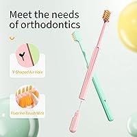 Vista 2 de Y-Kelin Cepillo de dientes de ortodoncia 2IN1 con cepillo interdental