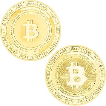 Bitcoin BTC Physical Crypto Coin | Cryptocurrency Collectables Tokens| Gift for Him Gold