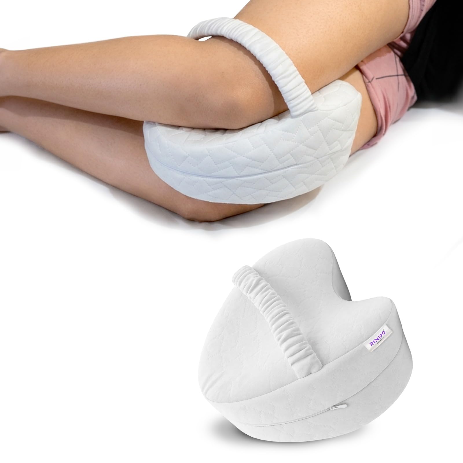 RINIPO Memory Foam Leg Support Pillow - Knee Pain Relief -9 RINIPO Memory Foam Leg Support Pillow - Knee Pain Relief -9