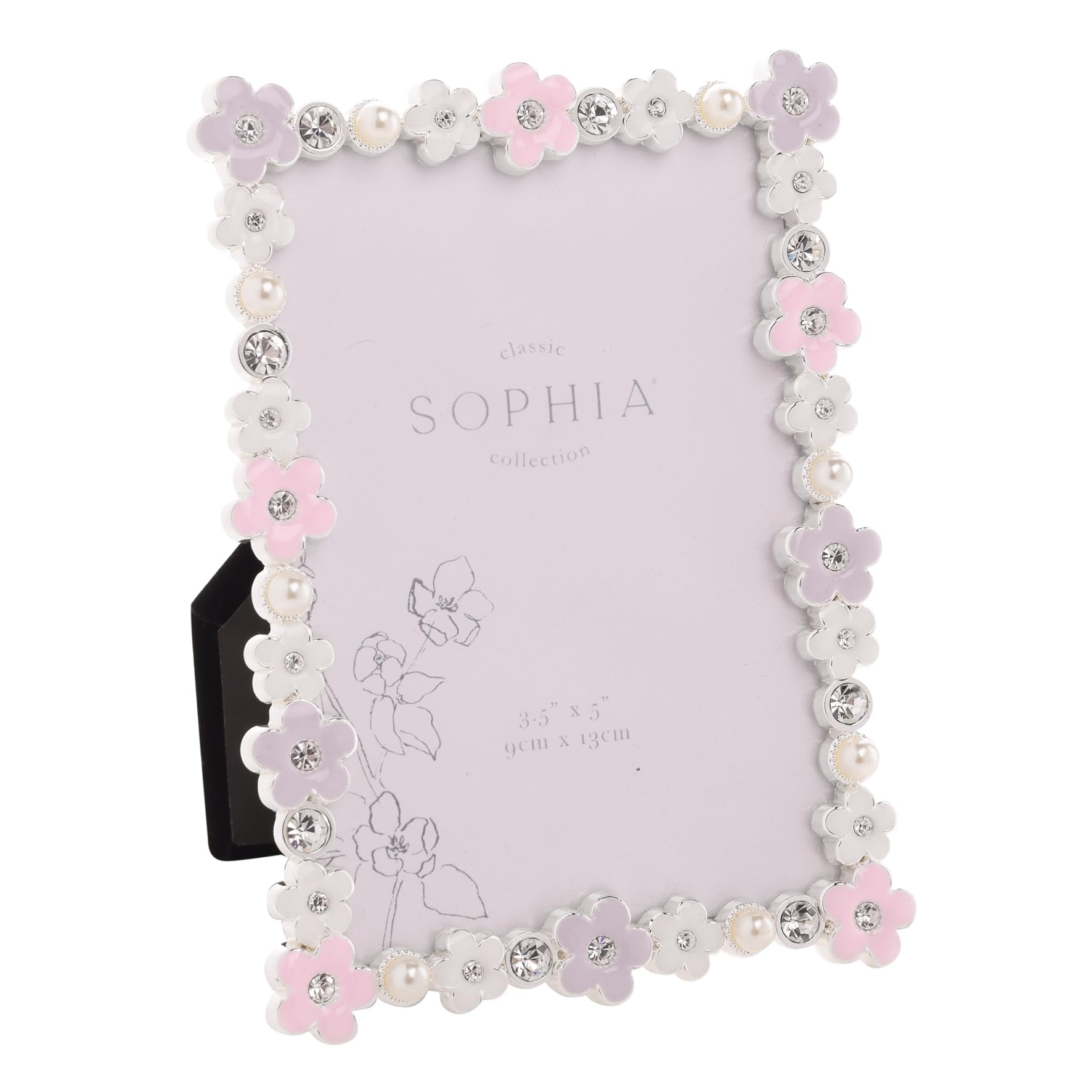 Widdop And Co Pink Sophia Classic Daisy - 3.5” X 5” Picture Photo Frame