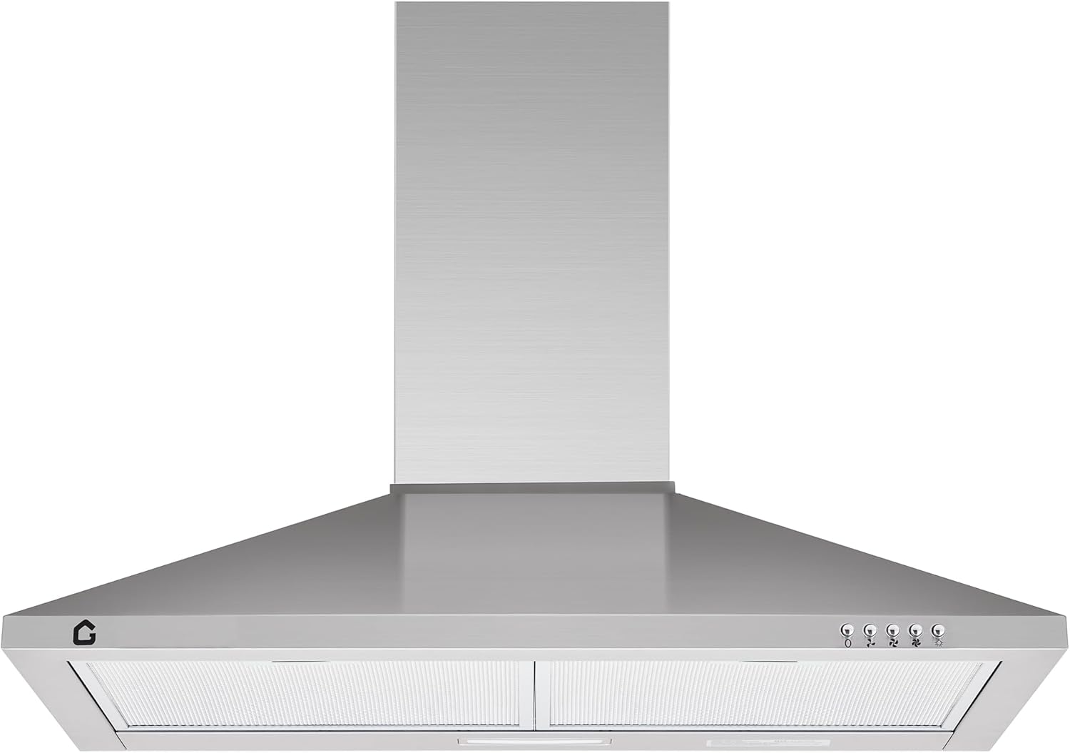 30 Inch Wall Mount Range Hood with Ducted/Ductless Conversion, 3-Speed Exhaust Fan, Aluminum Filters, LED Light & Button Control for Kitchen Ventilation